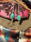 Paperclip Turquoise earrings