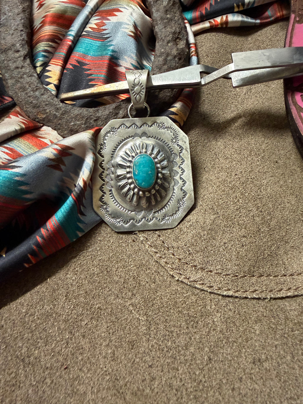 Kingman  Concho Pendant