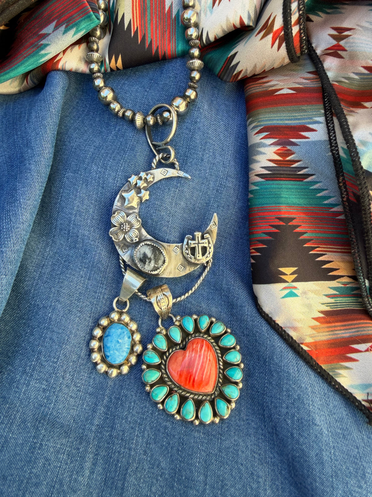 Crescent Moon Charm Holder