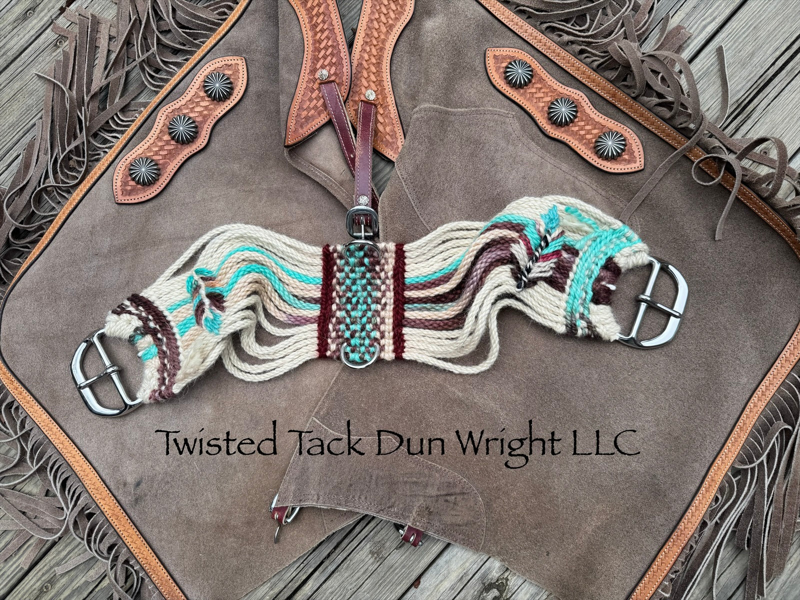 Western Mohair cinch
