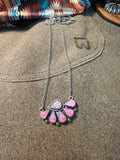 Hot Pink Fire Opal Necklace